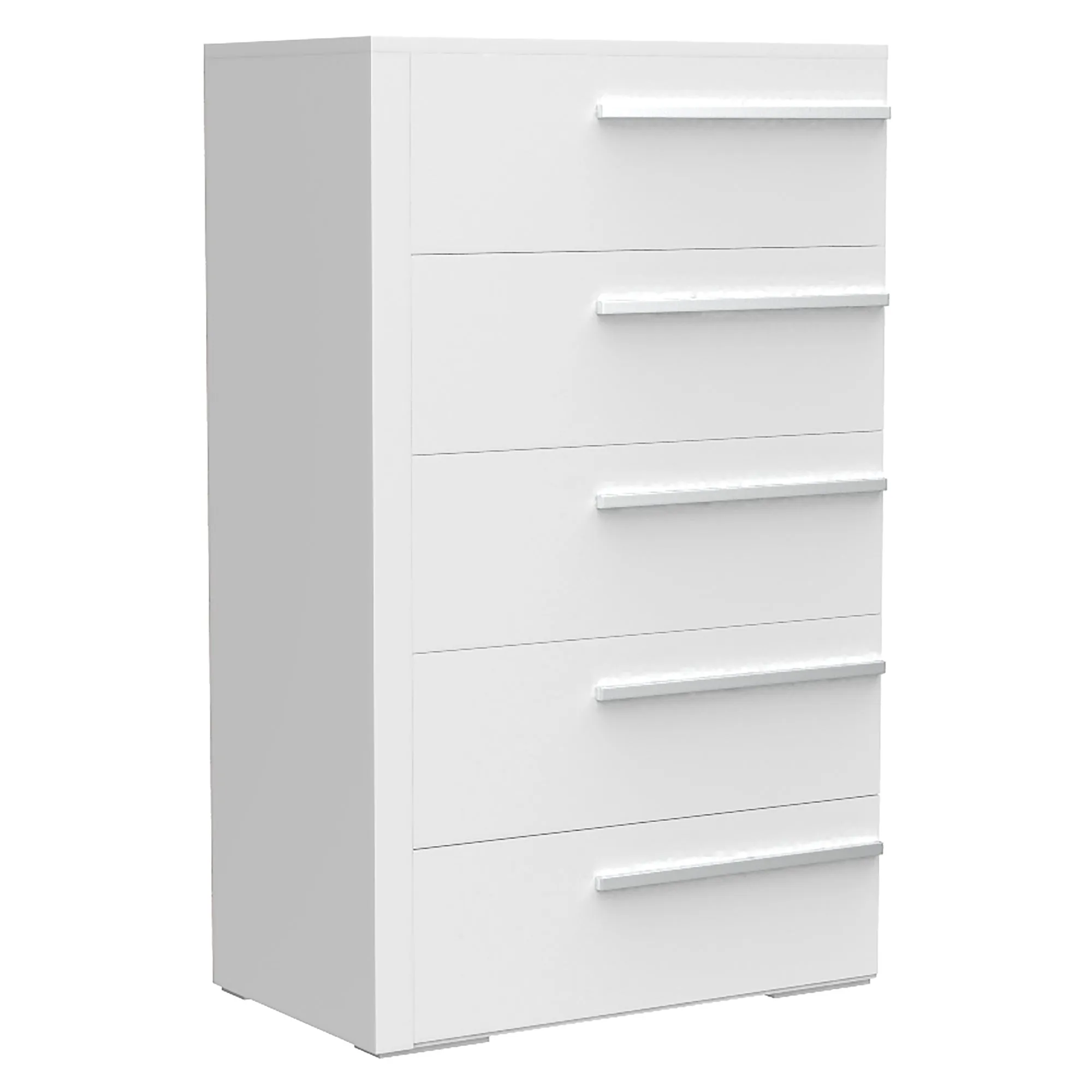 Gabriella 5 drawer chest storage for nursery bedroom, white