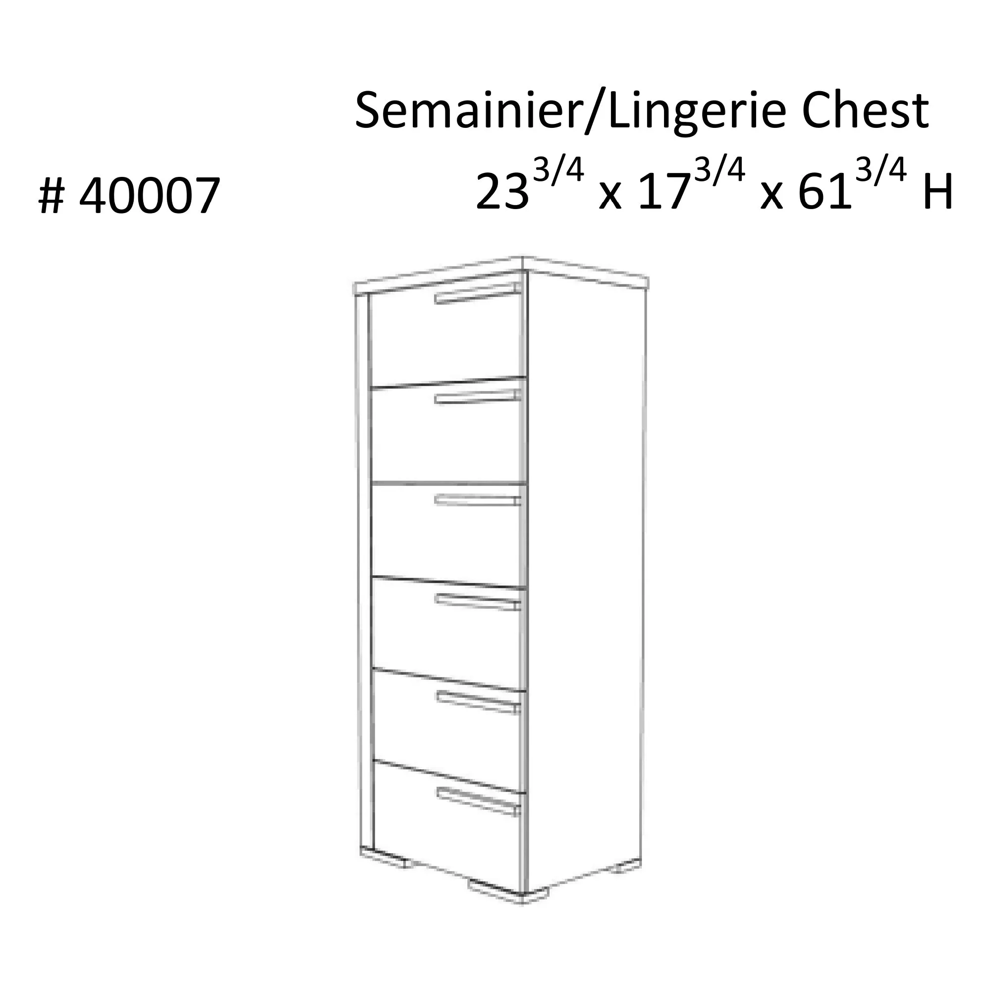 Gabriella 6 drawer chest storage for nursery bedroom, java