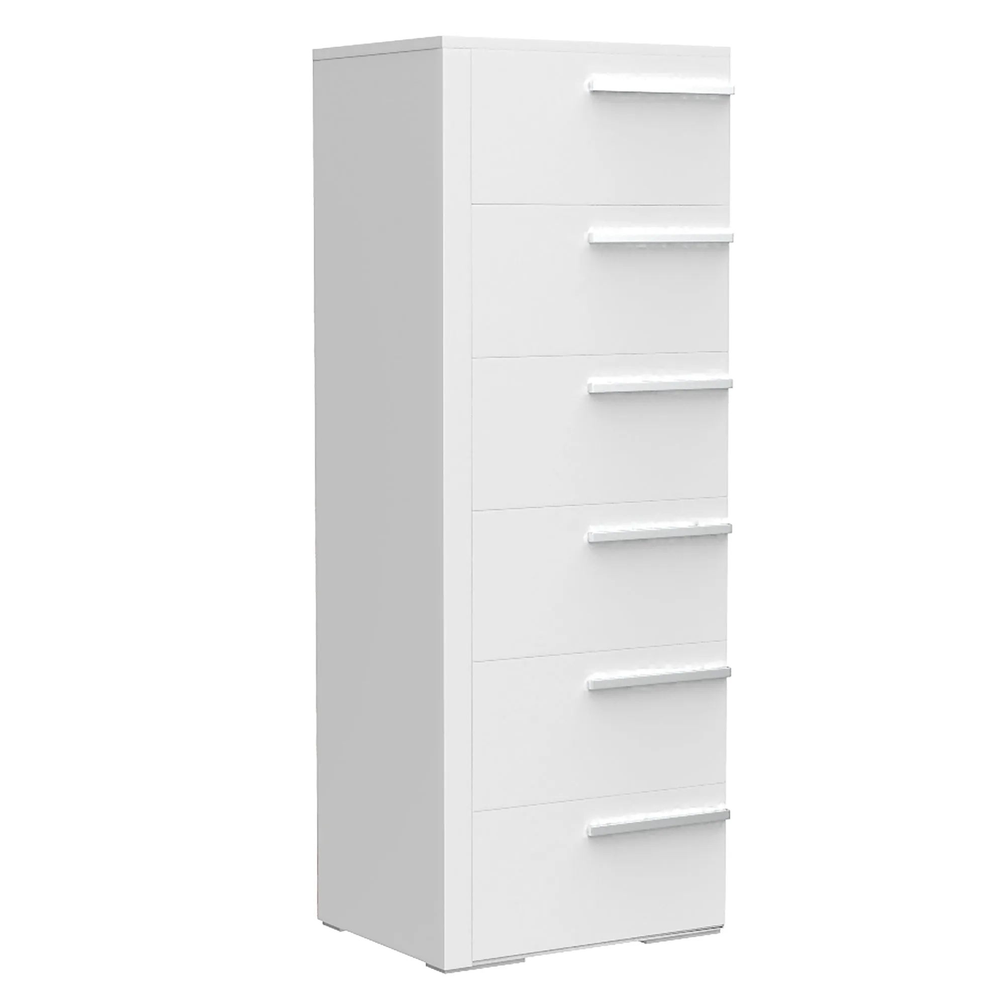 Gabriella 6 drawer chest storage for nursery bedroom, white