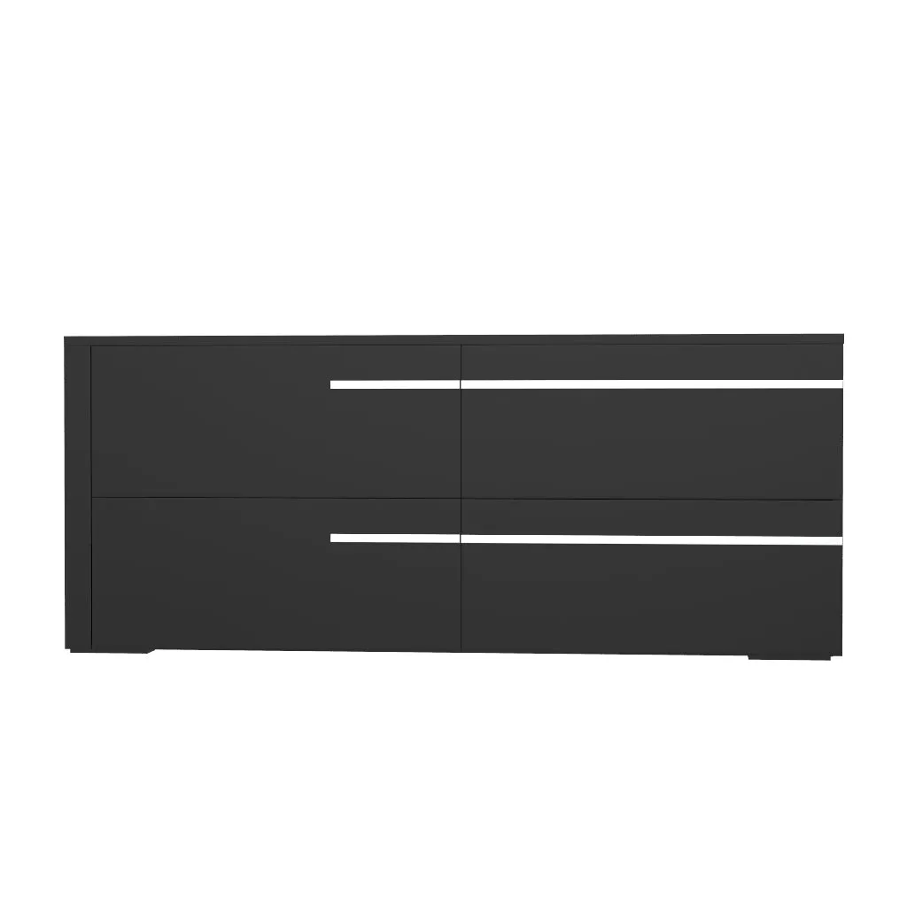 Gabriella 6 drawer double dresser for bedroom, java