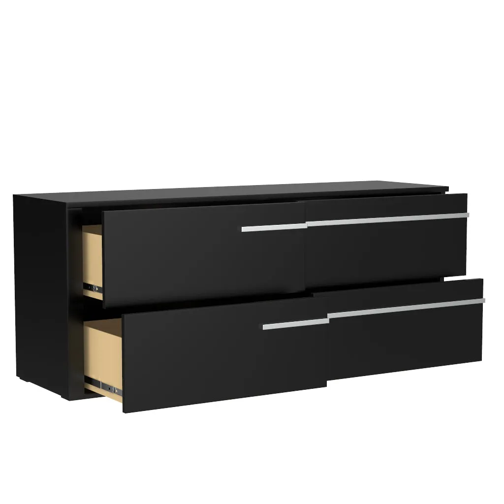 Gabriella 6 drawer double dresser for bedroom, java