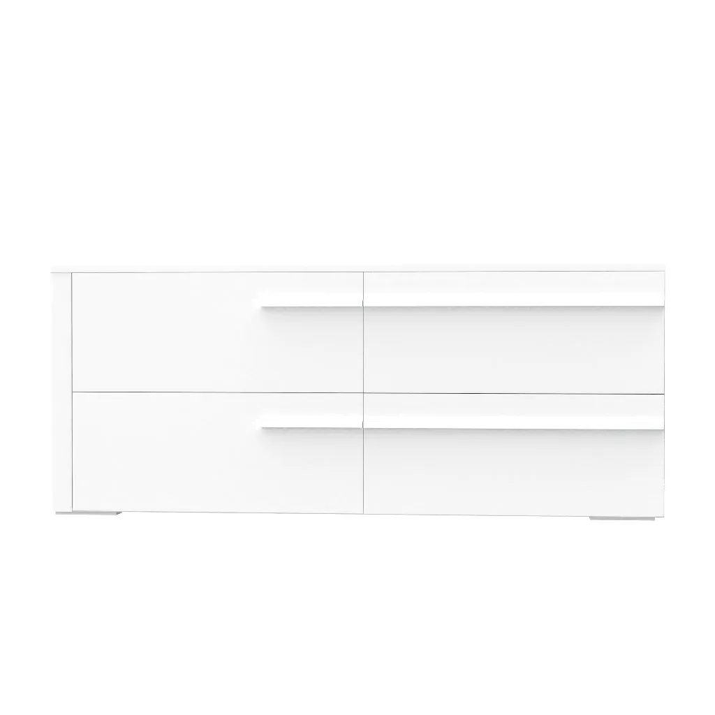 Gabriella 6 drawer double dresser for bedroom, white