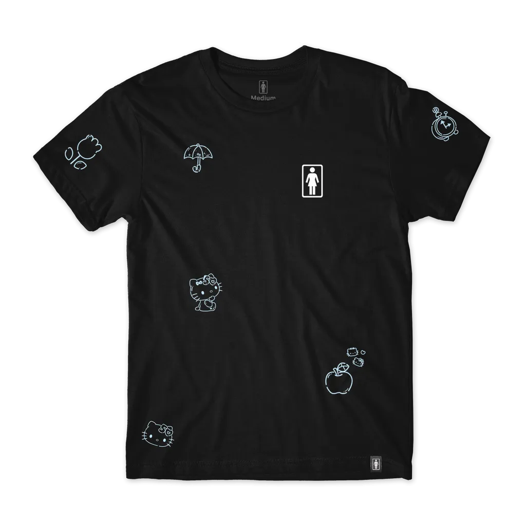 Girl x Hello Kitty 50th All Over T-Shirt