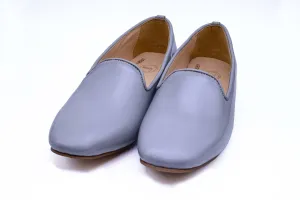 Grey Leather Loafer
