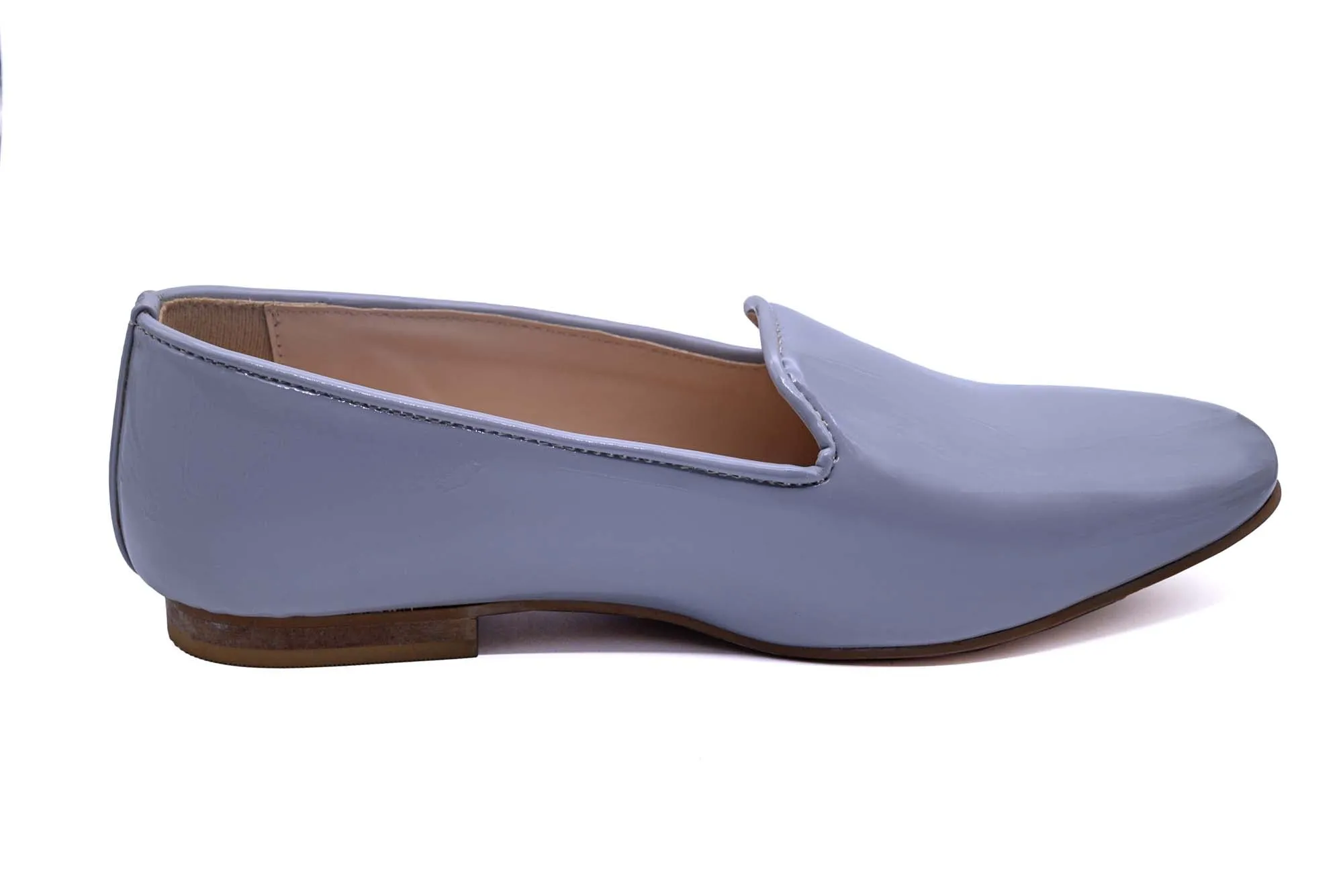 Grey Leather Loafer