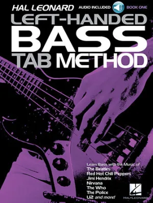 Hal Leonard Left-Handed Bass Tab Method - Book 1 (Book/Online Audio)