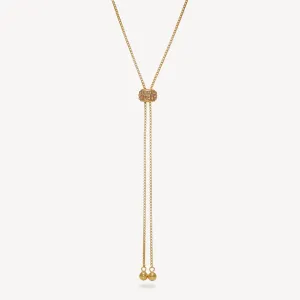 Hillberg & Birk Sparkle Bolo Tie Necklace