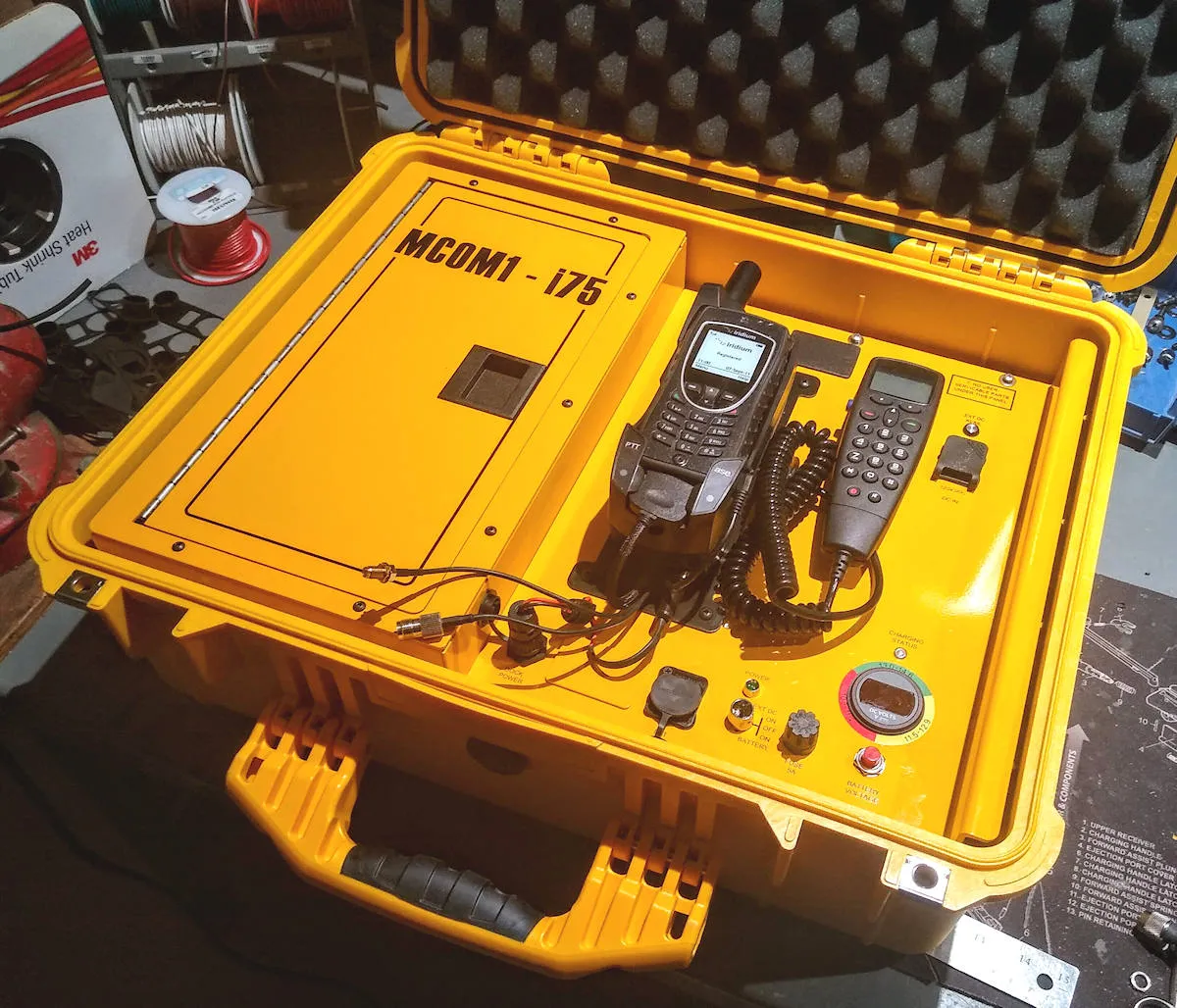 Iridium Flyaway Kit MCOM1 i75 for ASE-9575A-HQ-DOD 9575A