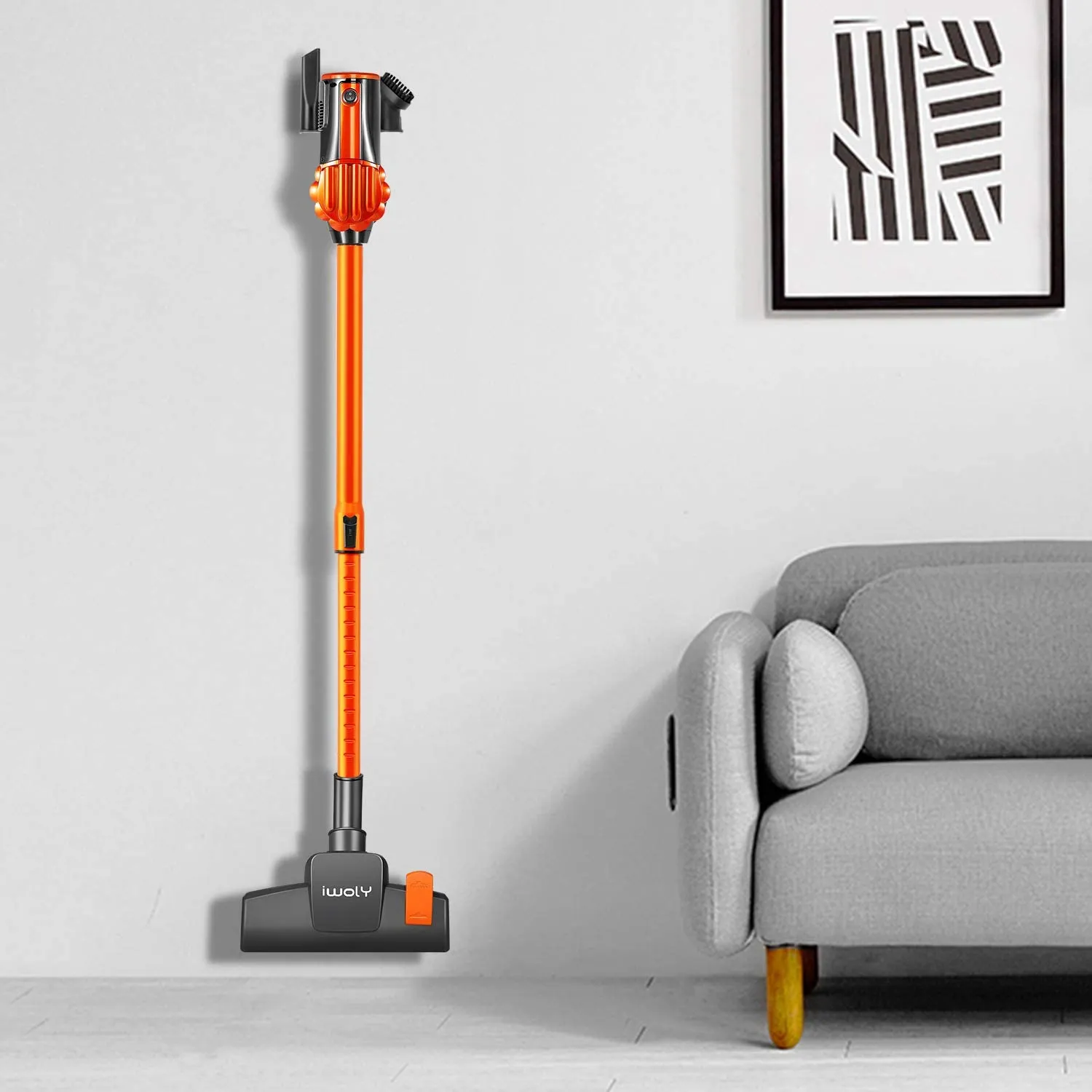 iwoly V600 Vacuum Cleaner Corded Bagless Stick and Handheld Vacuum with 7m Long Power Cord