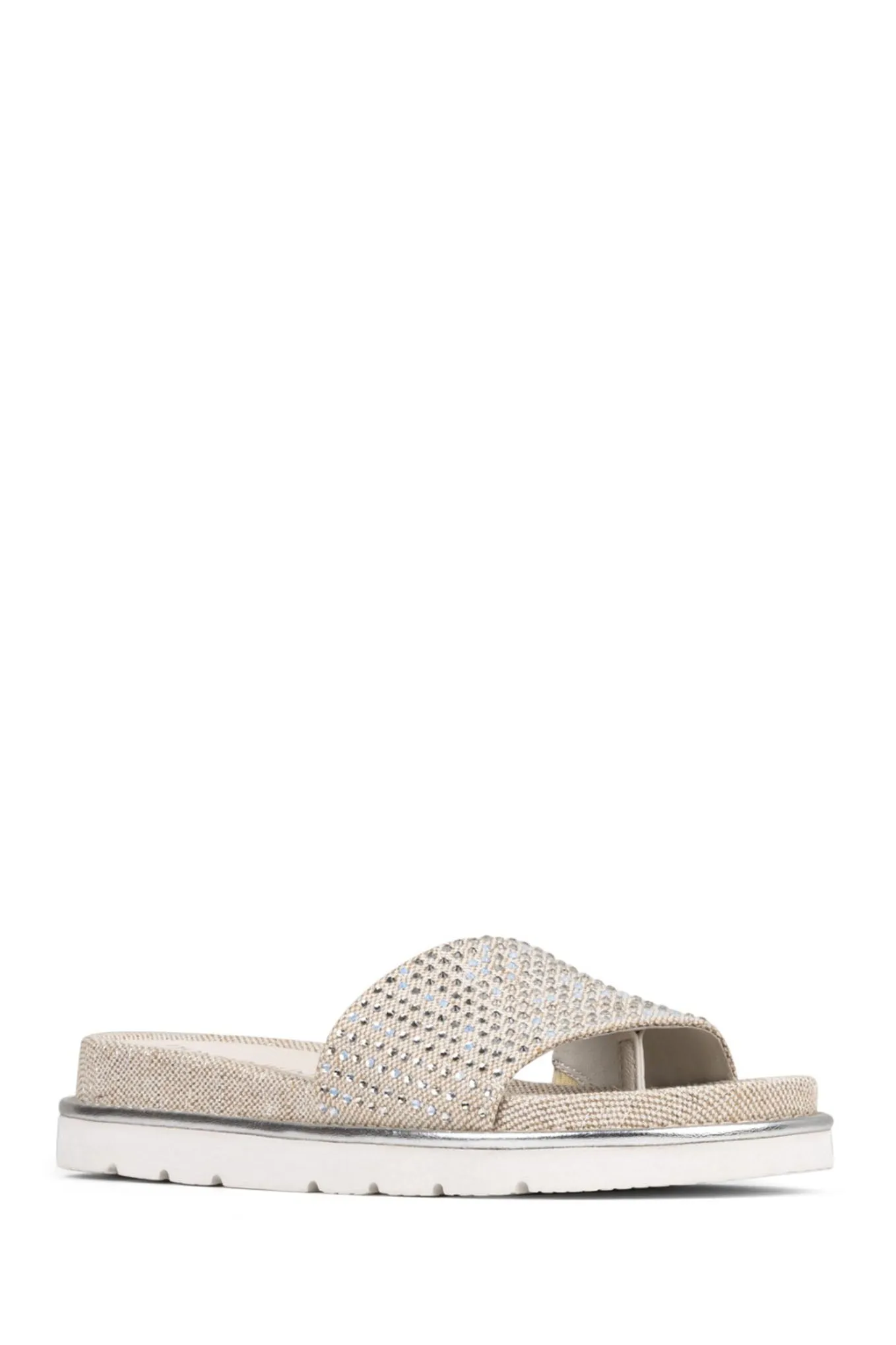 Joella Sandal - Silver Embellished