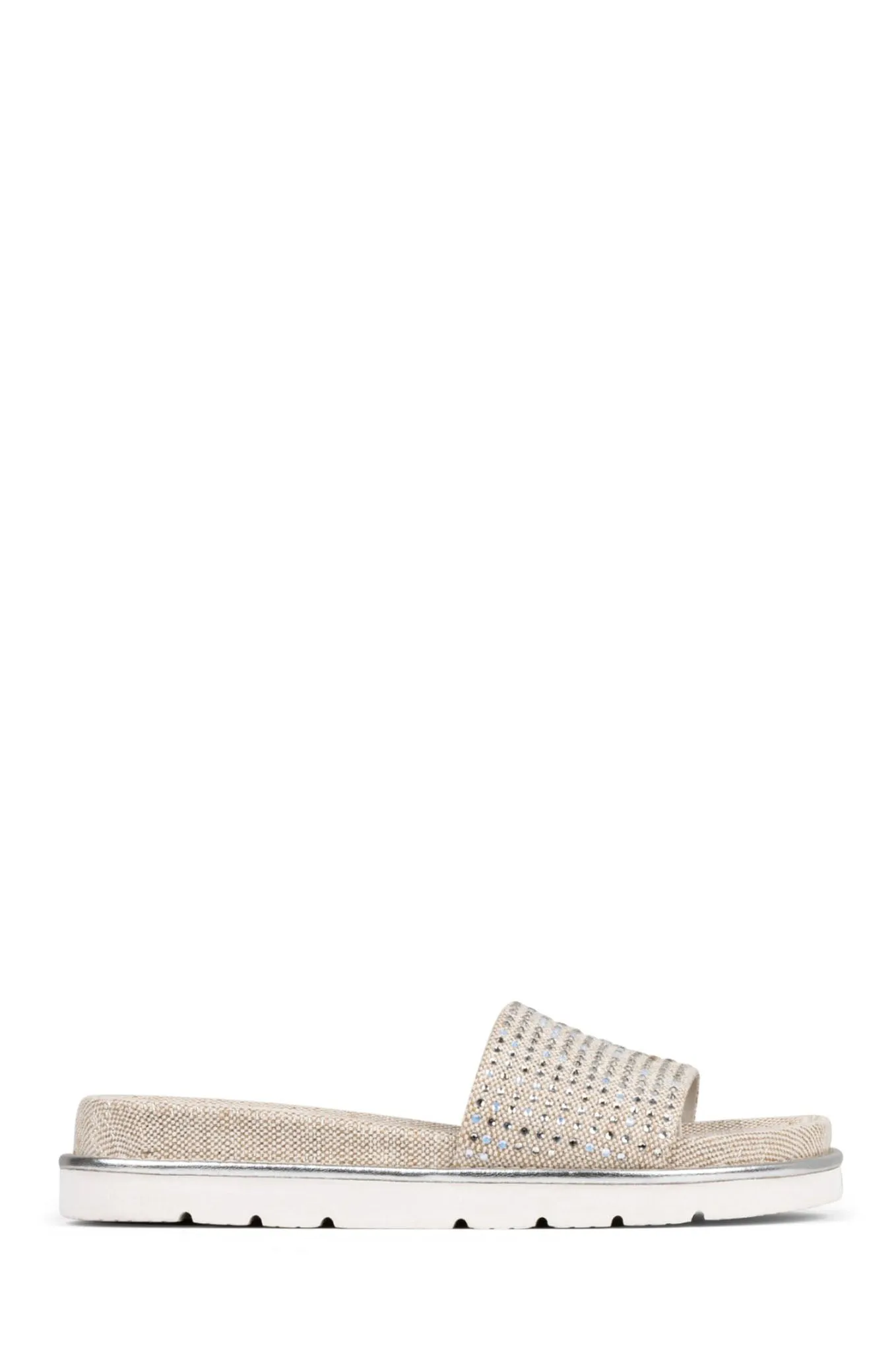 Joella Sandal - Silver Embellished