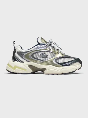 Lacoste Storm 96 2K Sneakers | Off-White/Dark Green