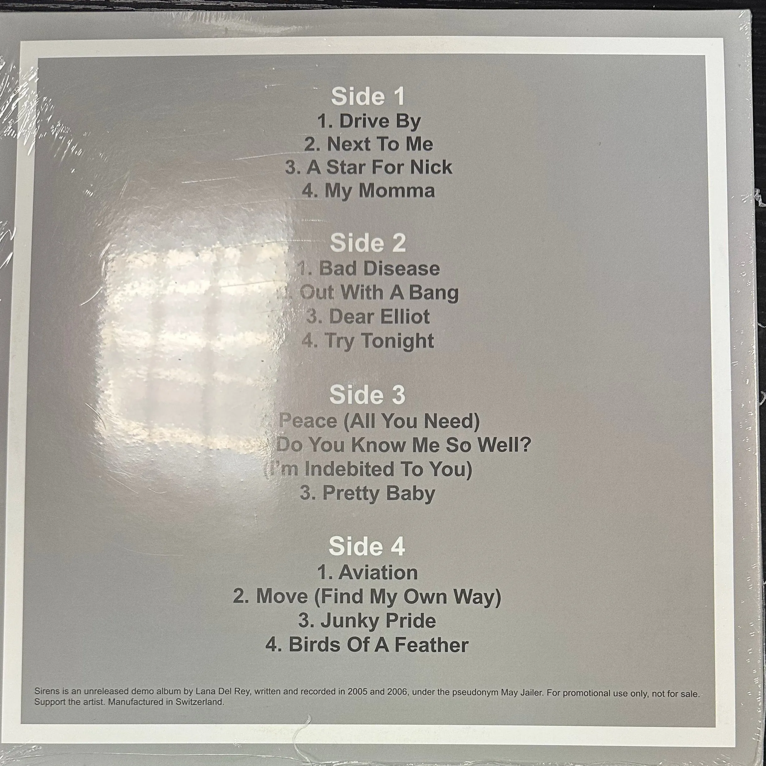 Lana Del Rey (MAY JAILER) - SIRENS Vinyl LP Record *Unofficial Release*