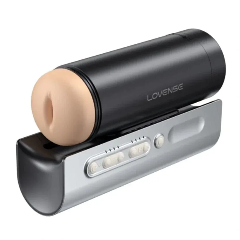 Lovense Al Sync Powered Solace Pro  AI-Powered Remote Control Thrusting Male Masturbator
