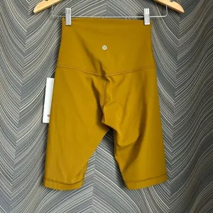 Lululemon Align Super High Rise Short 10&quot;‎ Gold Spice size 4 NWT