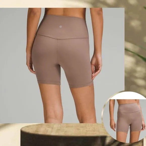 Lululemon Align High-Rise Short 6&quot; TAUPETASTIC size 4 NWT