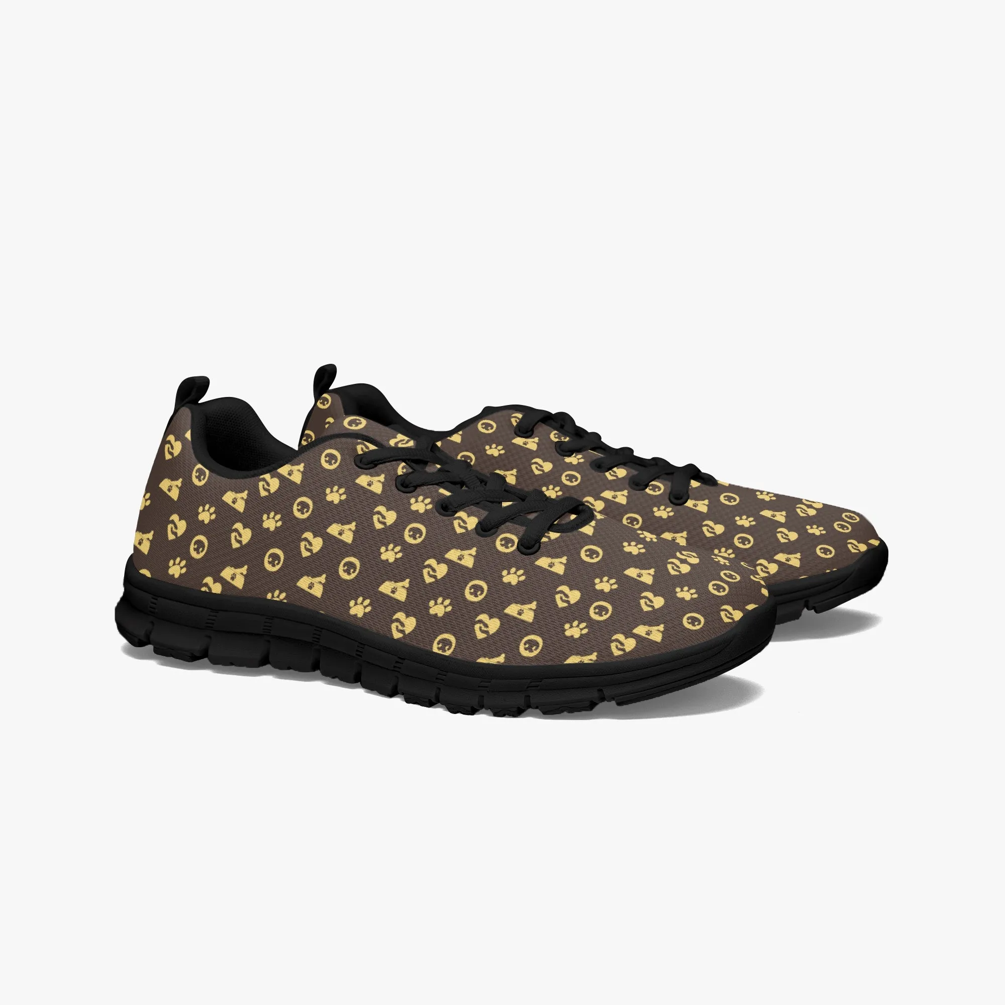 Luxury Paw Print Sneakers for Men Women, Running Shoes For Dog Lovers