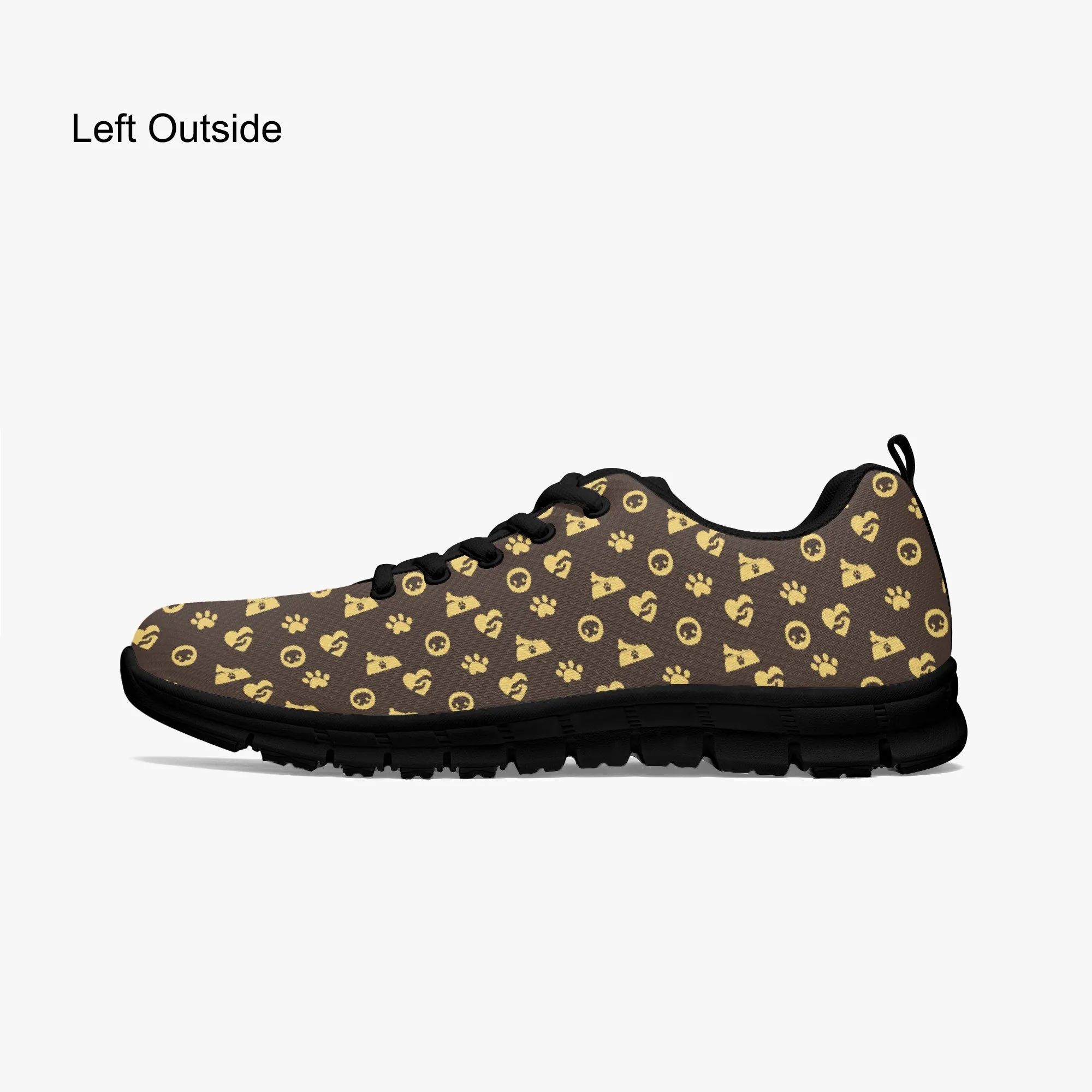 Luxury Paw Print Sneakers for Men Women, Running Shoes For Dog Lovers