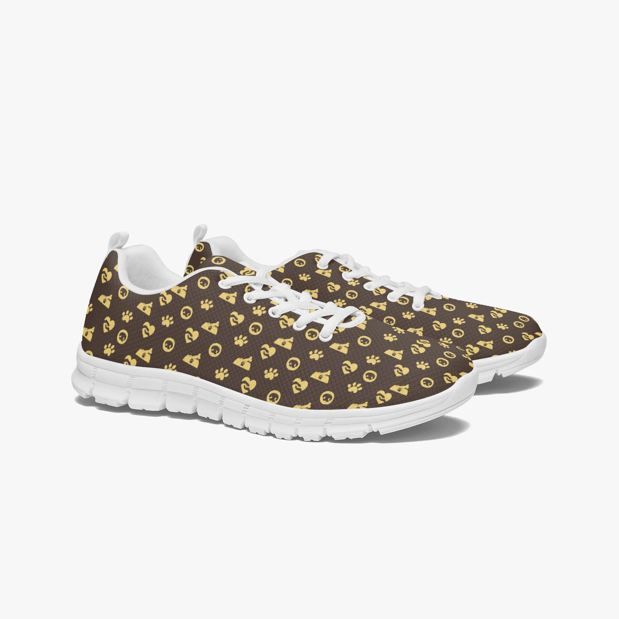 Luxury Paw Print Sneakers for Men Women, Running Shoes For Dog Lovers