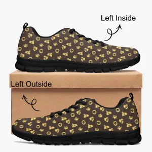 Luxury Paw Print Sneakers for Men Women, Running Shoes For Dog Lovers