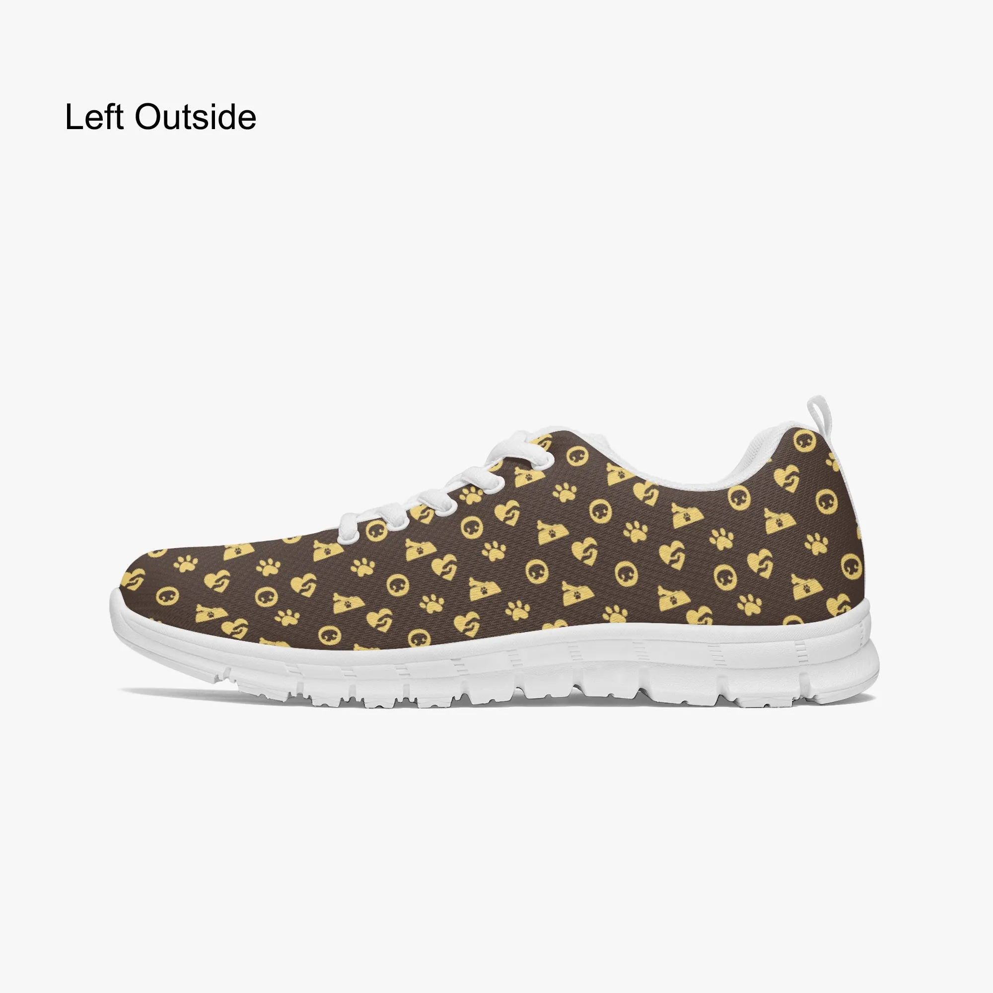 Luxury Paw Print Sneakers for Men Women, Running Shoes For Dog Lovers