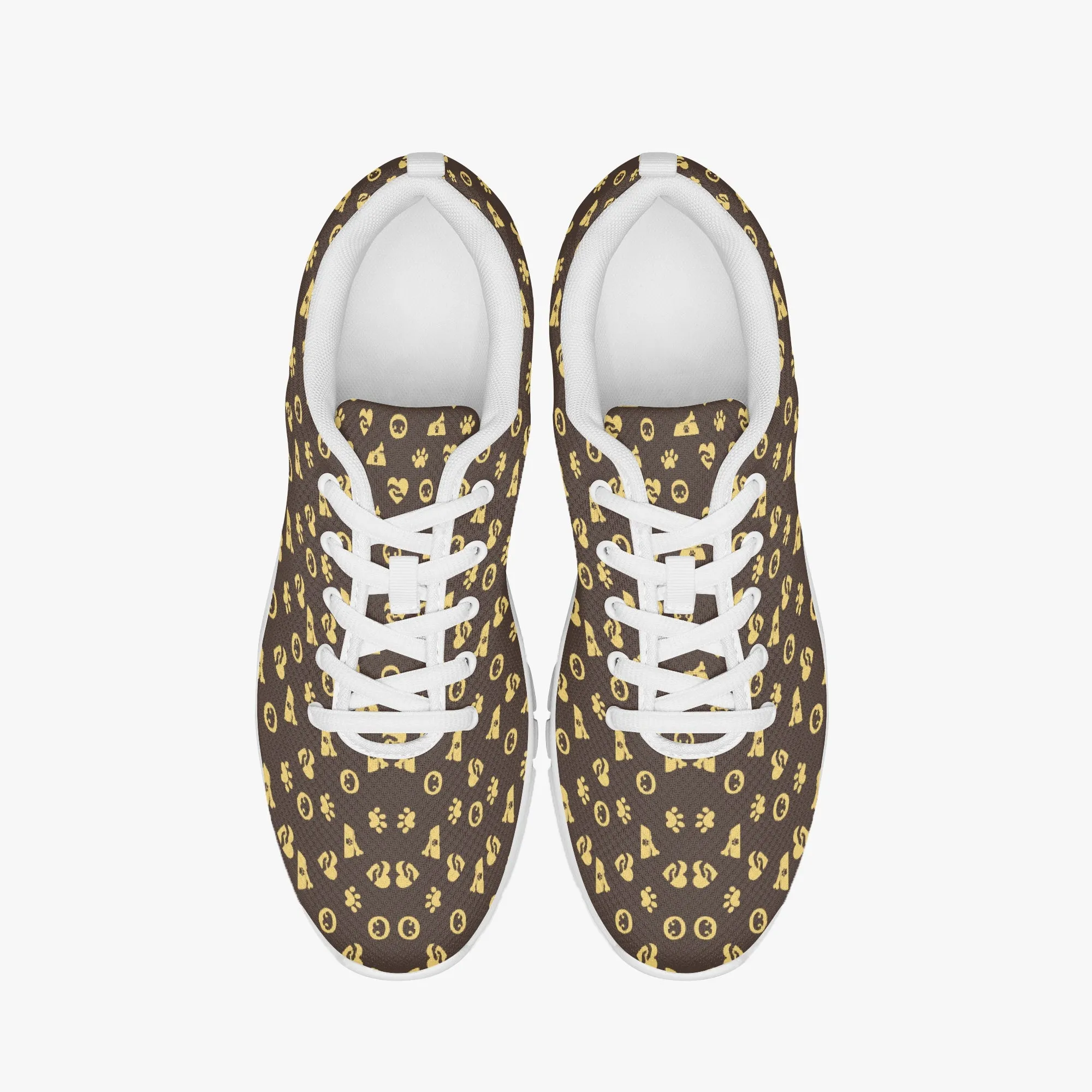 Luxury Paw Print Sneakers for Men Women, Running Shoes For Dog Lovers