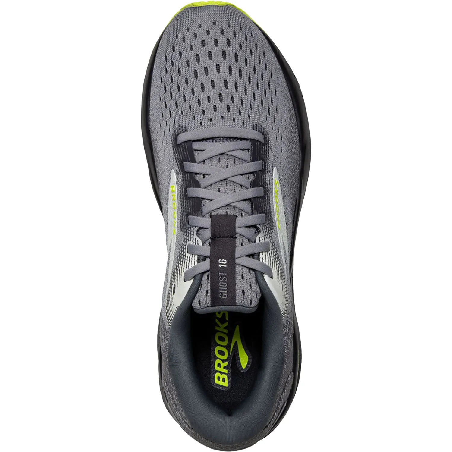 Men's Brooks Ghost 16 Primer/Grey/Lime
