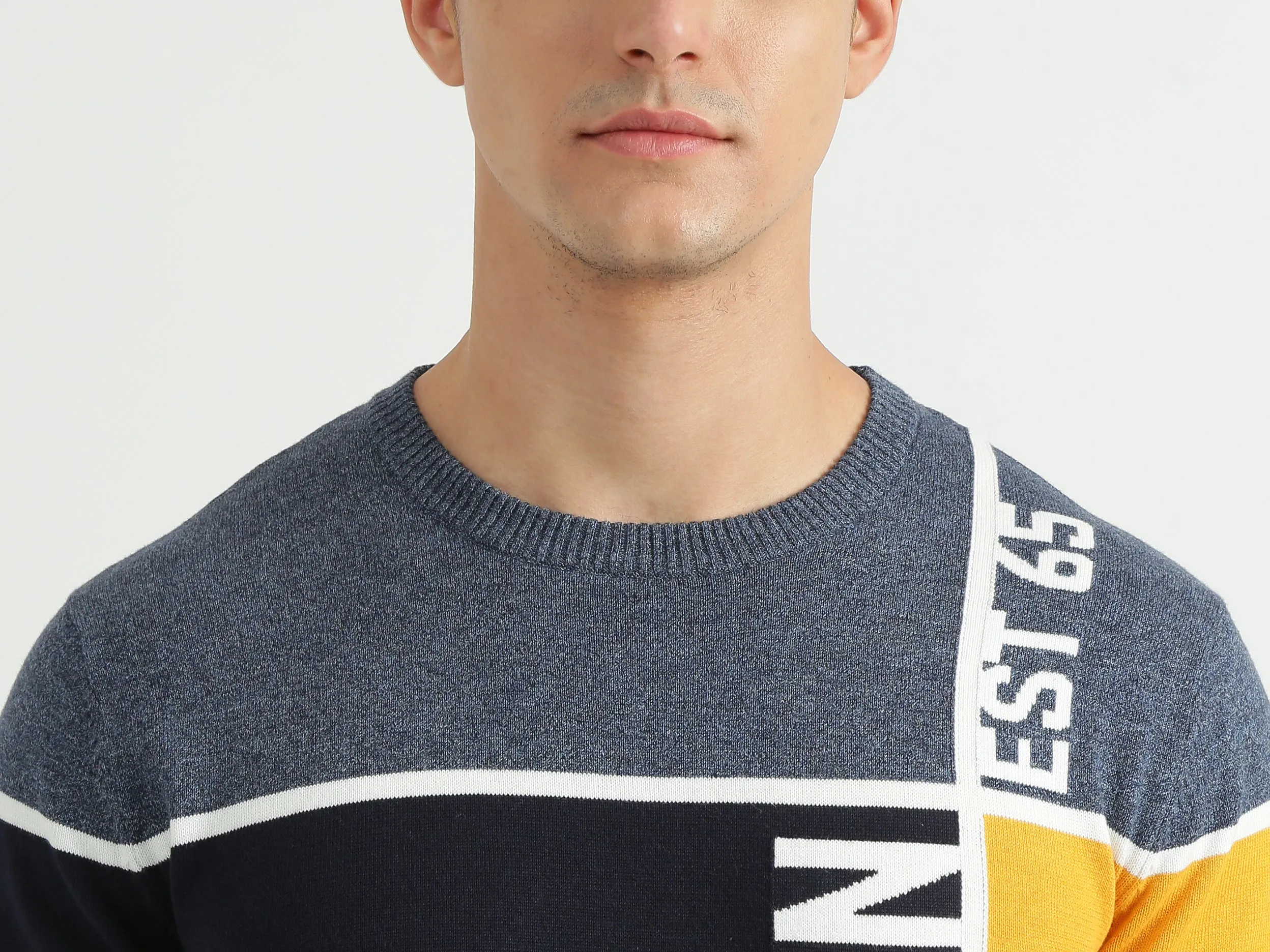 Mens Colourblocked Sweater
