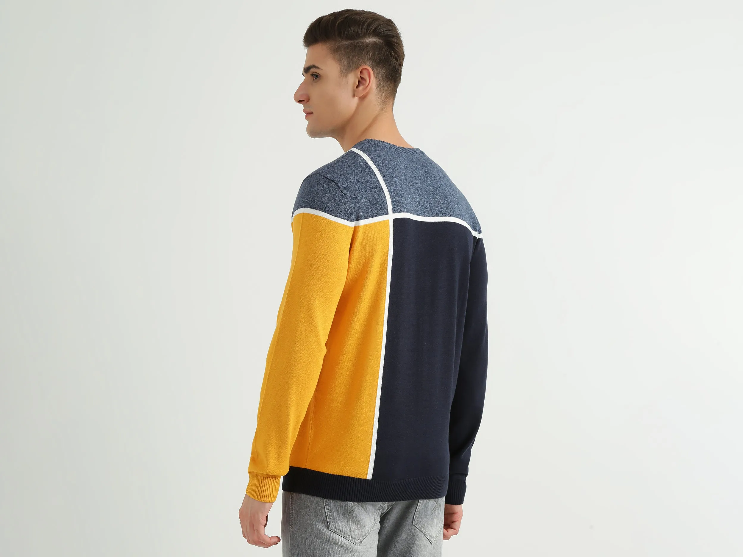 Mens Colourblocked Sweater