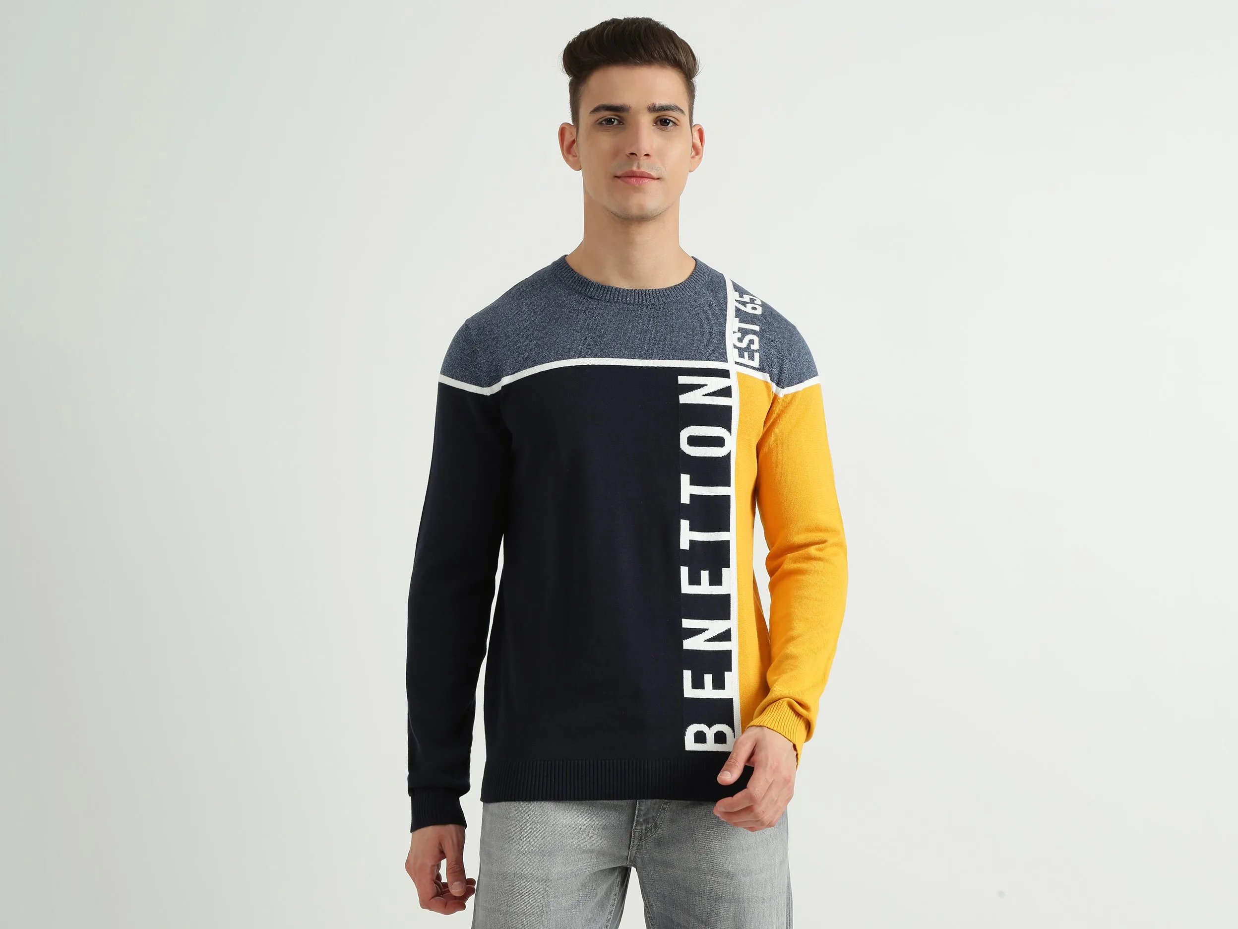 Mens Colourblocked Sweater
