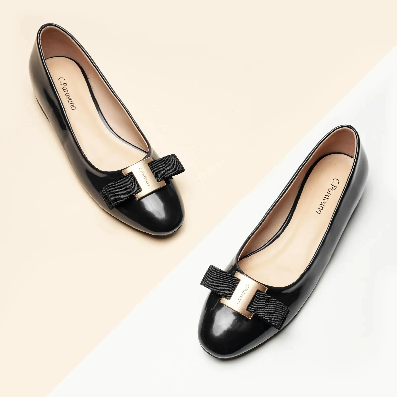 Metal Buckle bow Flats (Anita)social