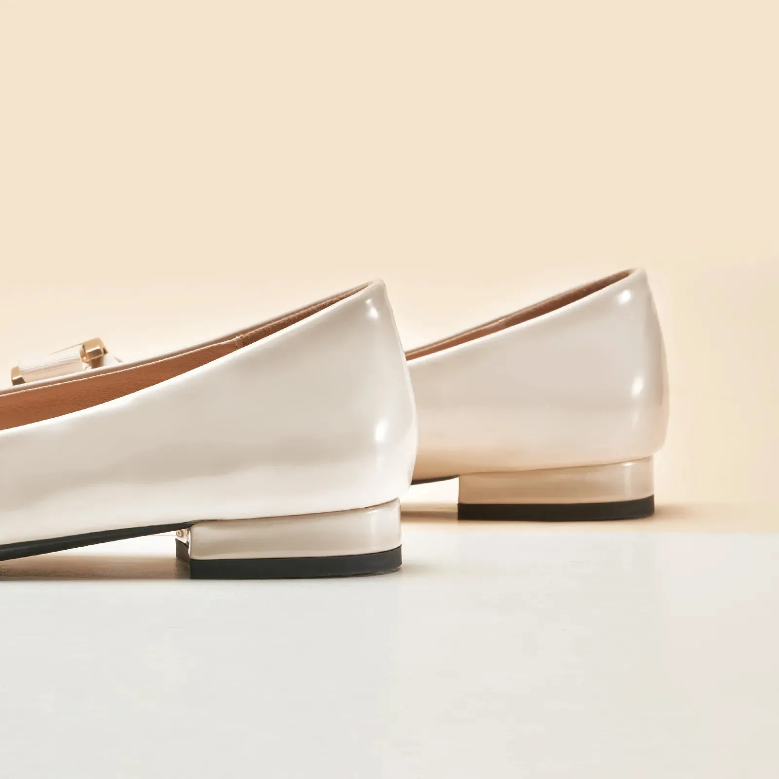 Metal Buckle bow Flats (Anita)social