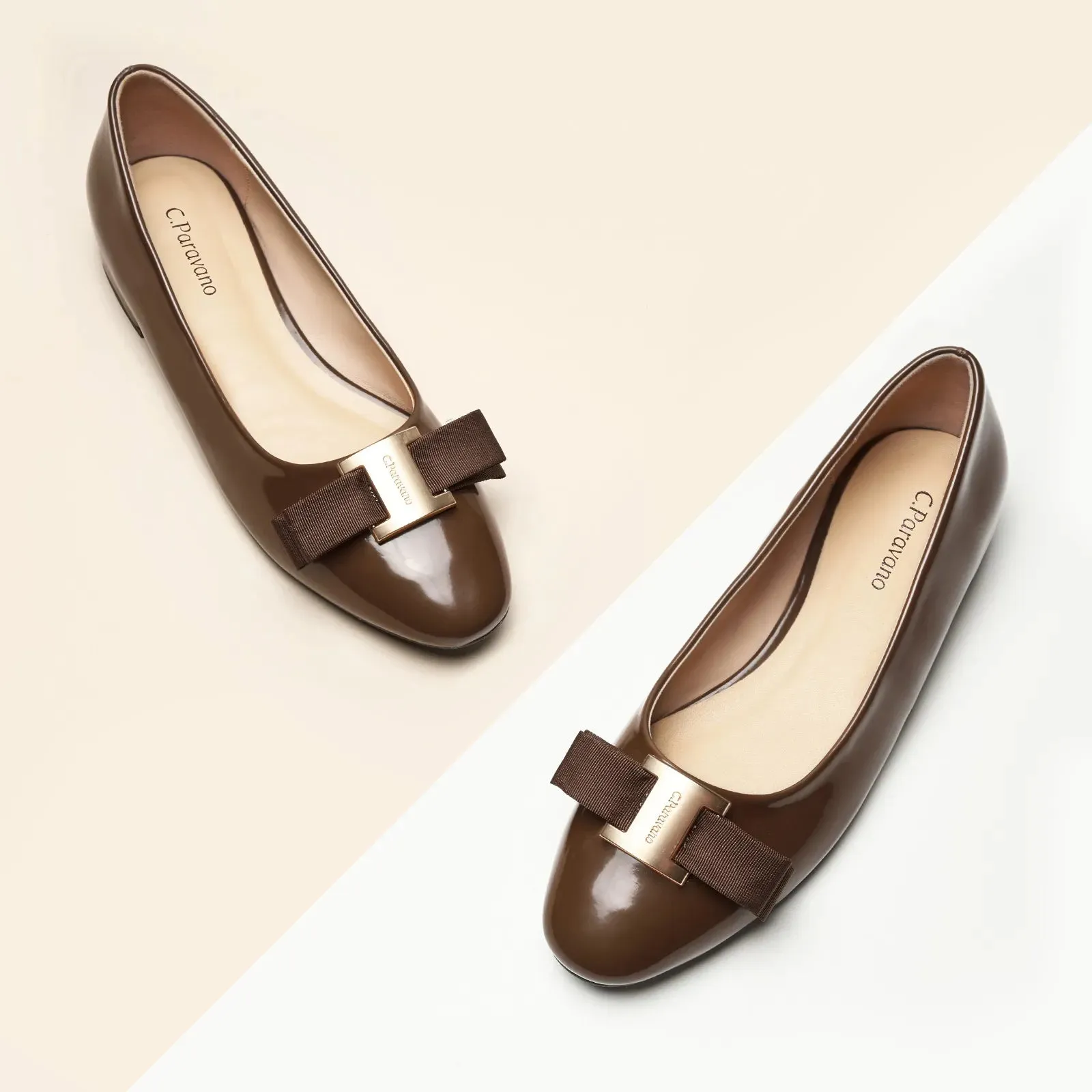 Metal Buckle bow Flats (Anita)social