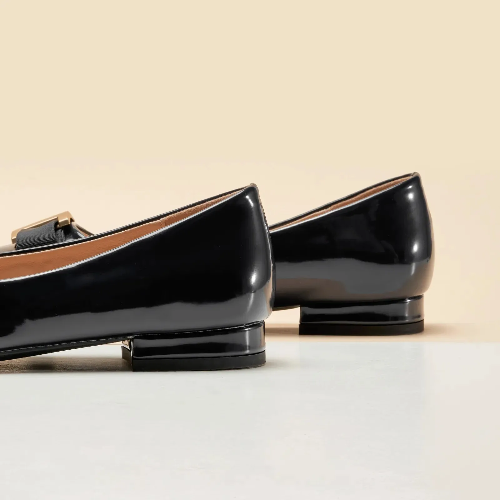 Metal Buckle bow Flats (Anita)social