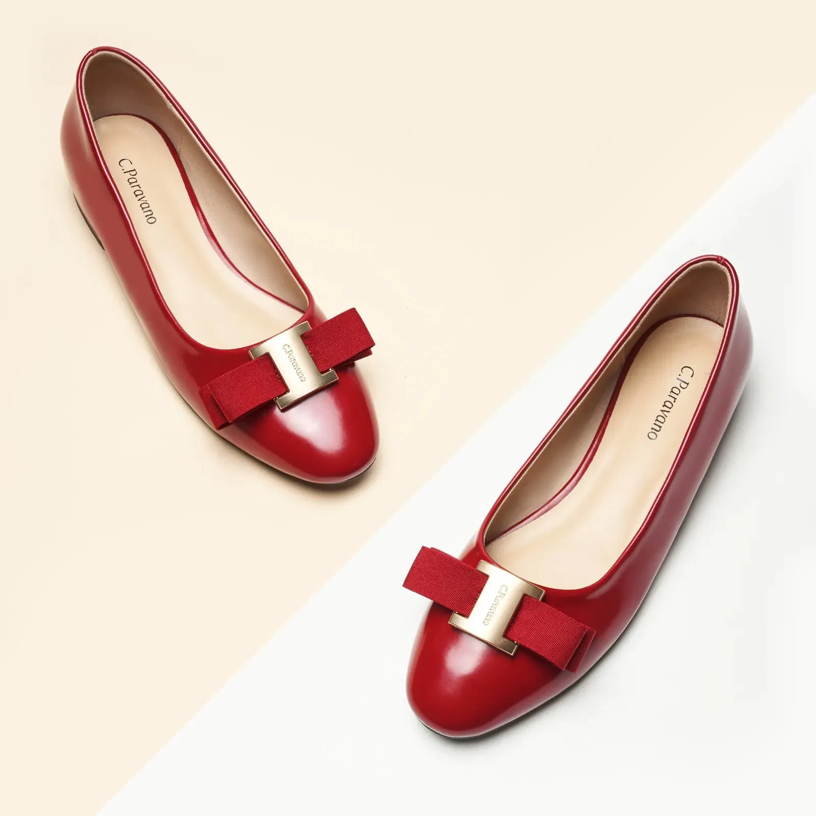 Metal Buckle bow Flats (Anita)social