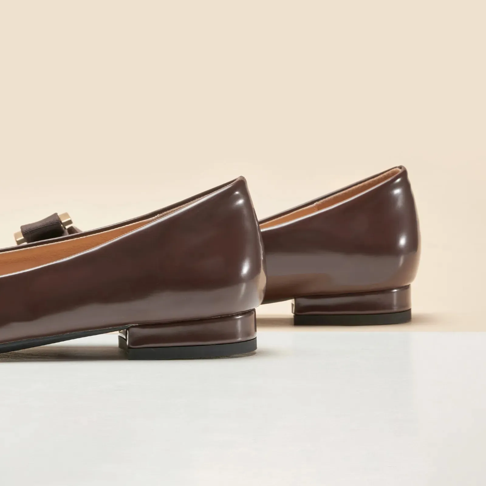 Metal Buckle bow Flats (Anita)social