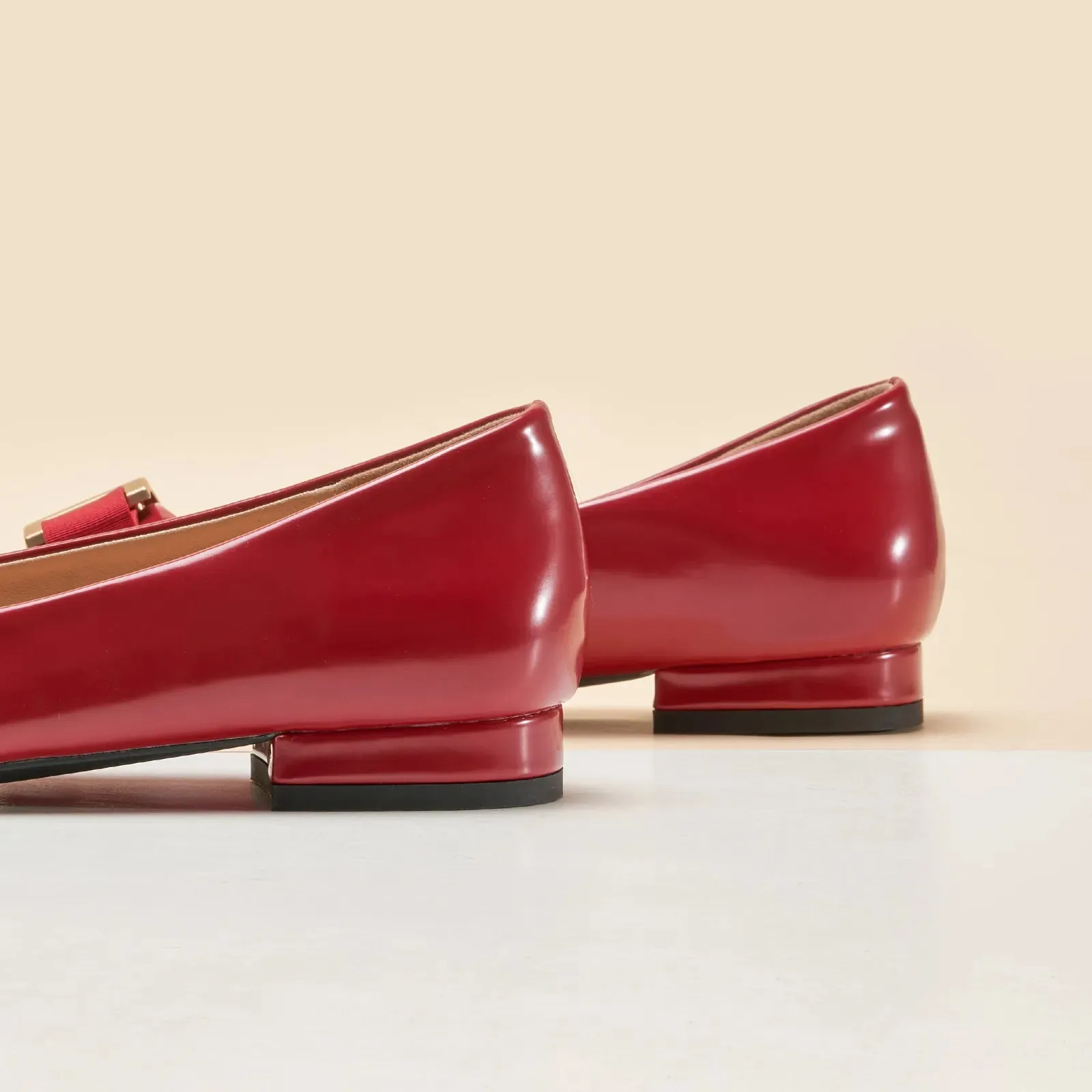 Metal Buckle bow Flats (Anita)social