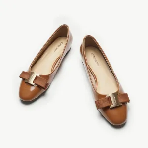 Metal Buckle bow Flats (Anita)social
