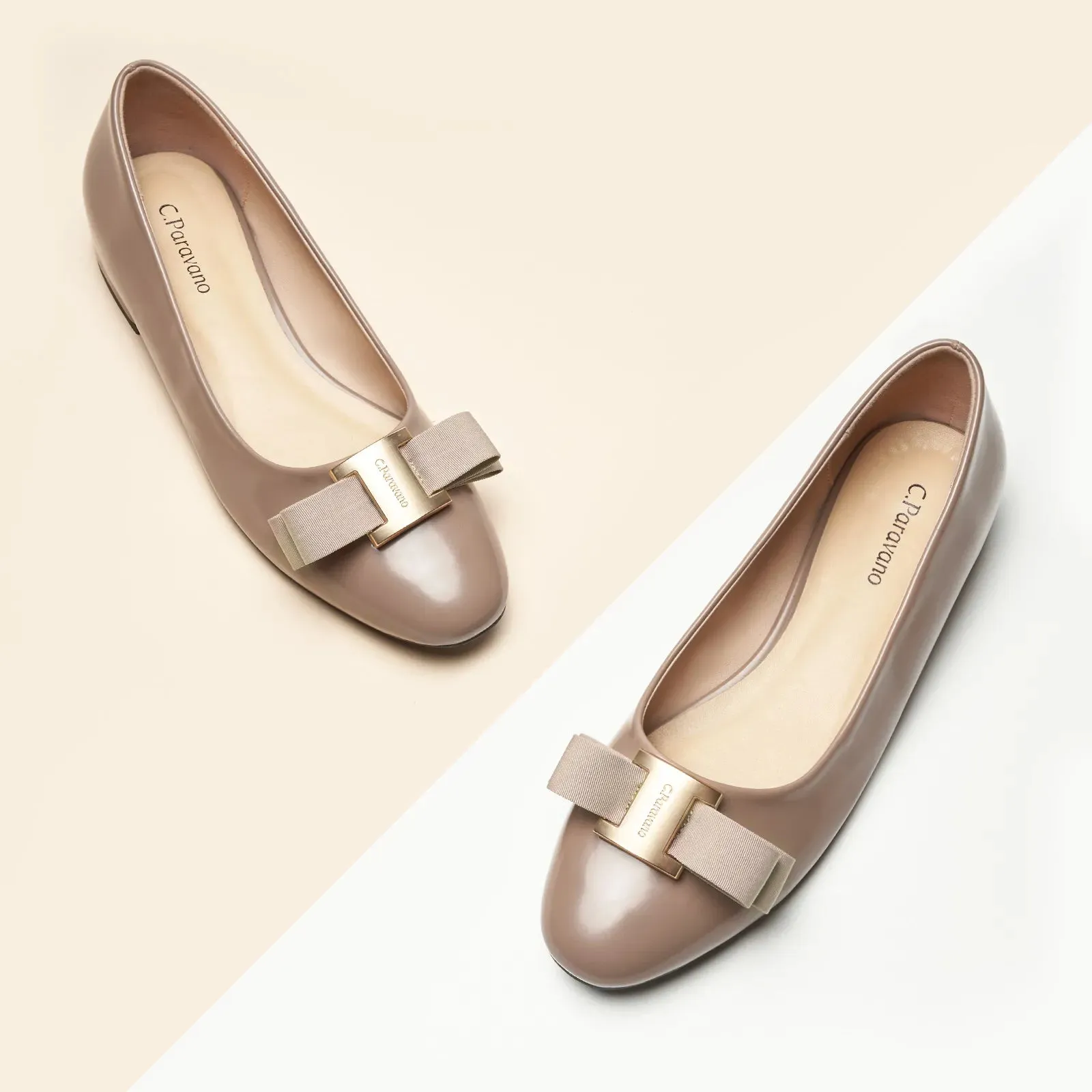 Metal Buckle bow Flats (Anita)social