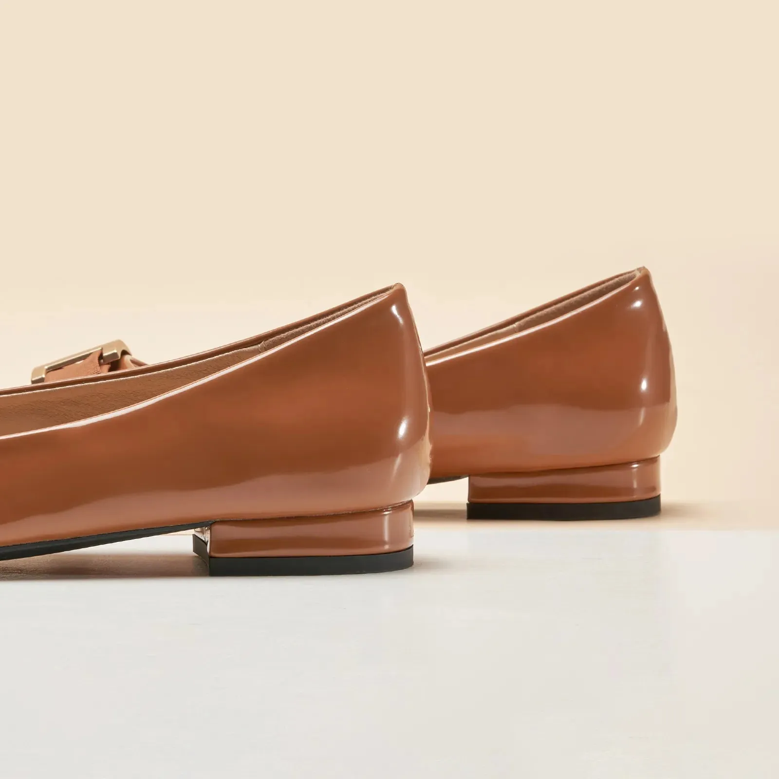 Metal Buckle bow Flats (Anita)social