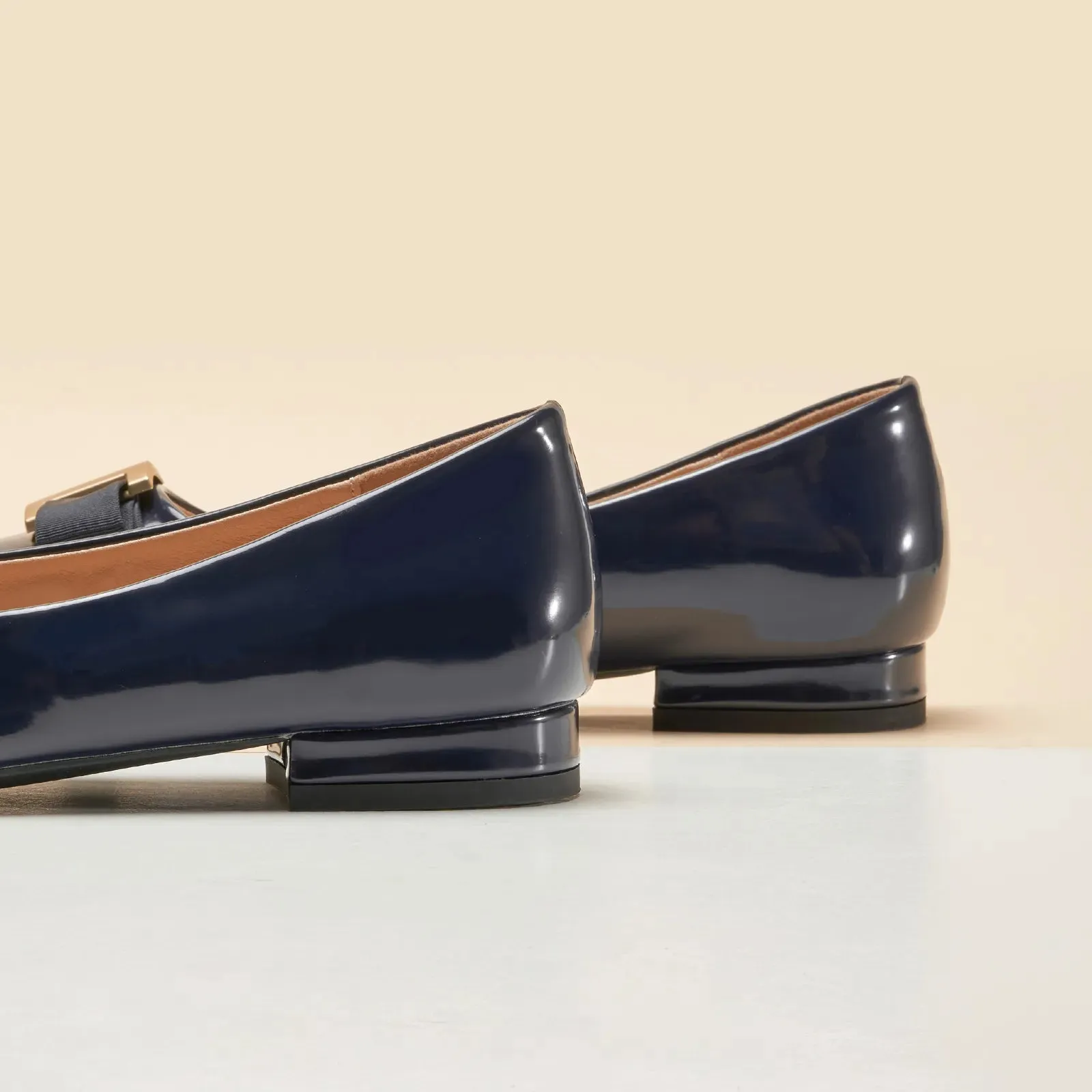 Metal Buckle bow Flats (Anita)social