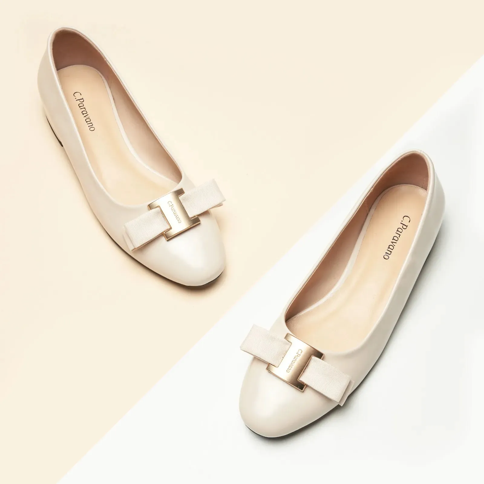 Metal Buckle bow Flats (Anita)social
