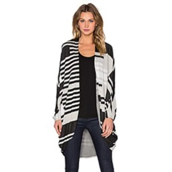 Michael Lauren Easton Cocoon Cardigan, Geo Print, One Size Fits Most