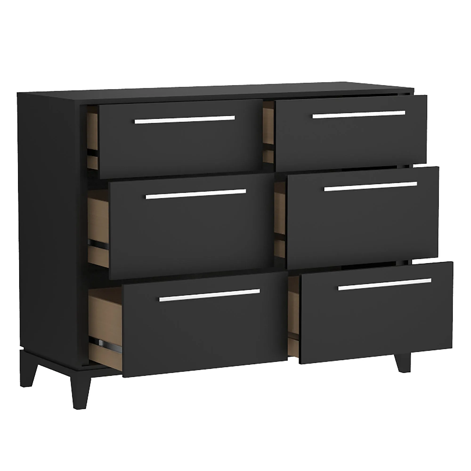 Moderna 6 drawers small double chest office storage organization, java