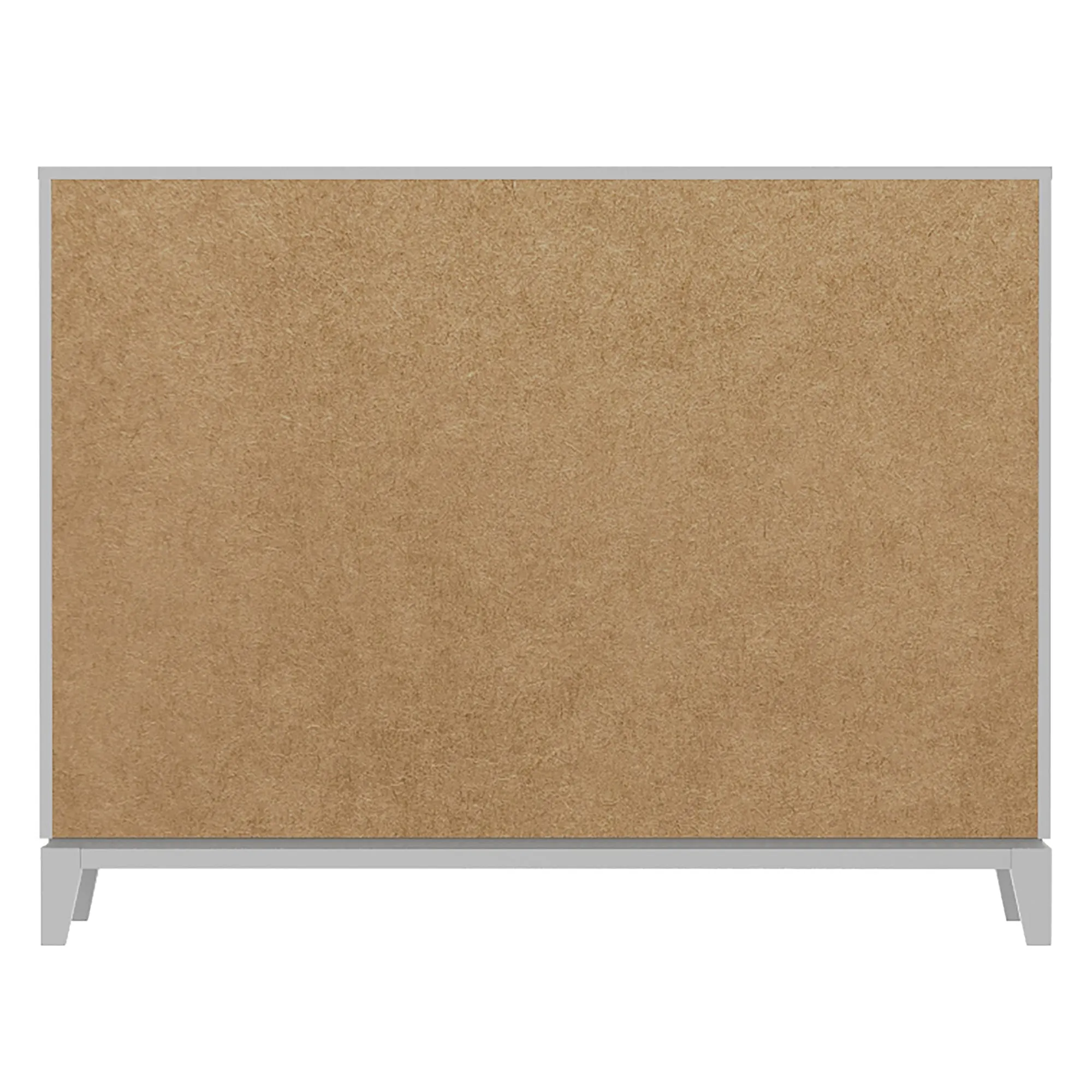 Moderna 6 drawers small double chest office storage organization, white