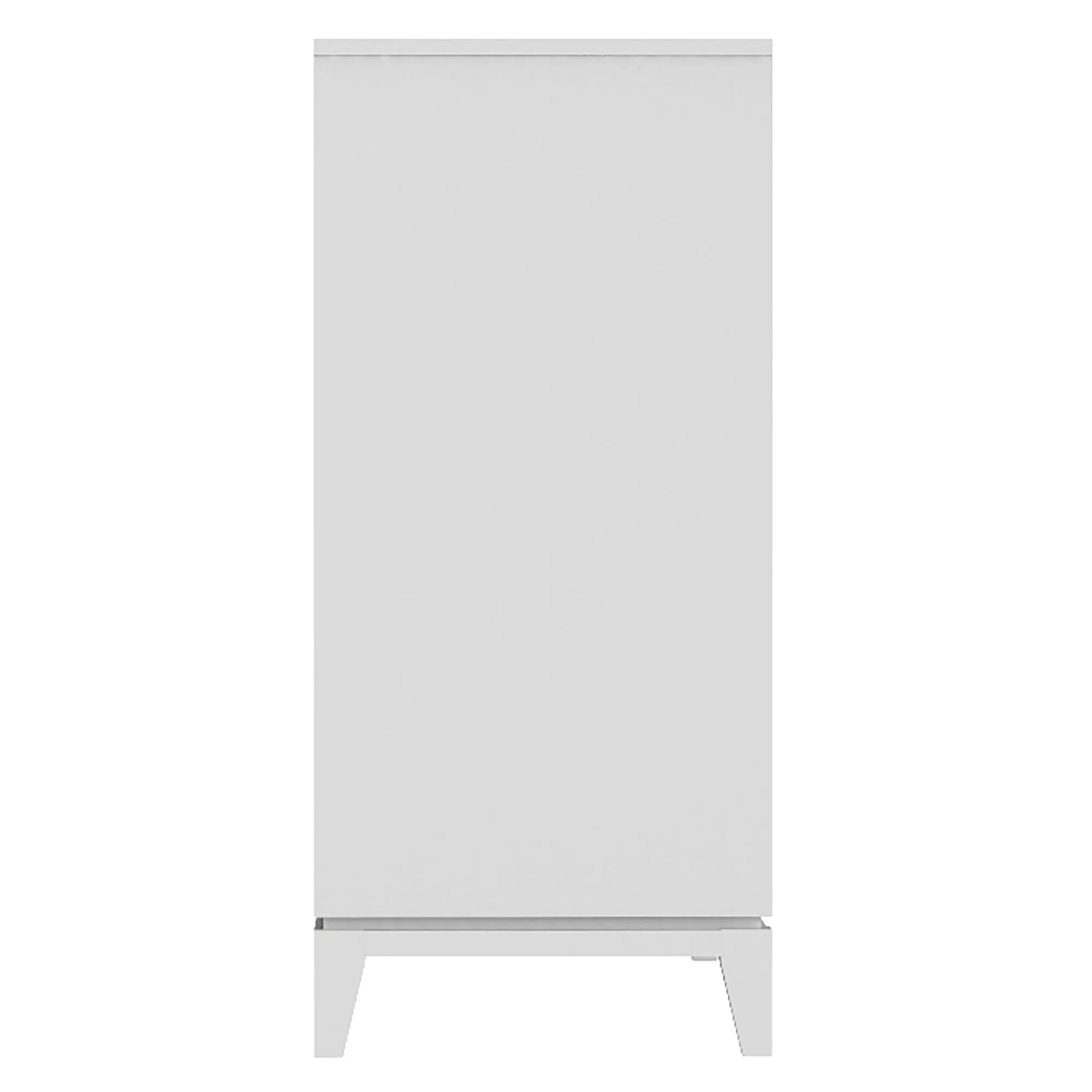 Moderna 6 drawers small double chest office storage organization, white