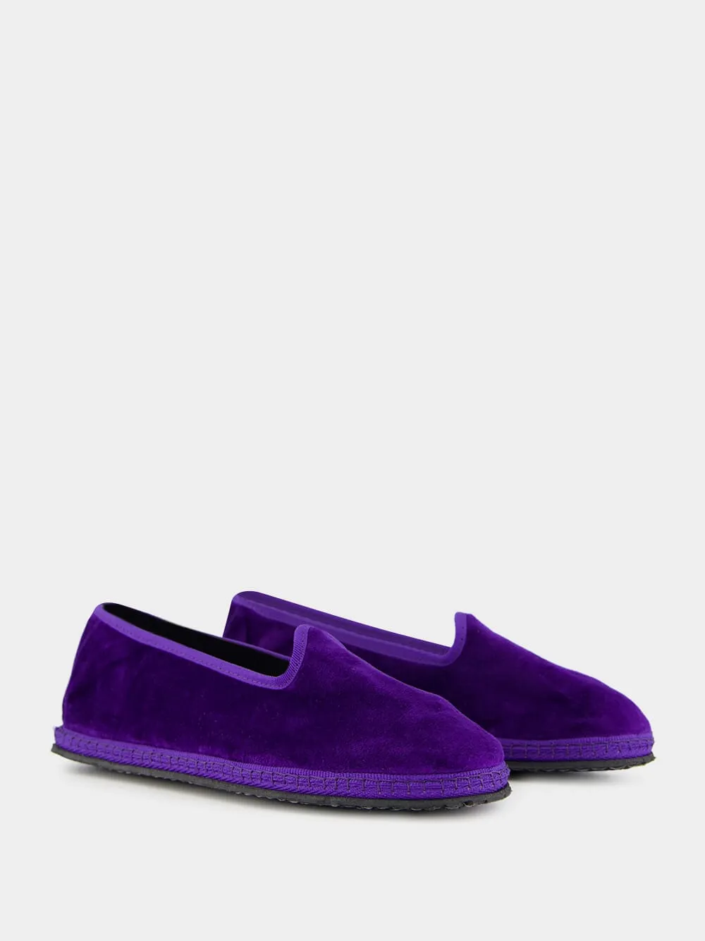 Modigliani Flats in Purple Anarchico Velvet