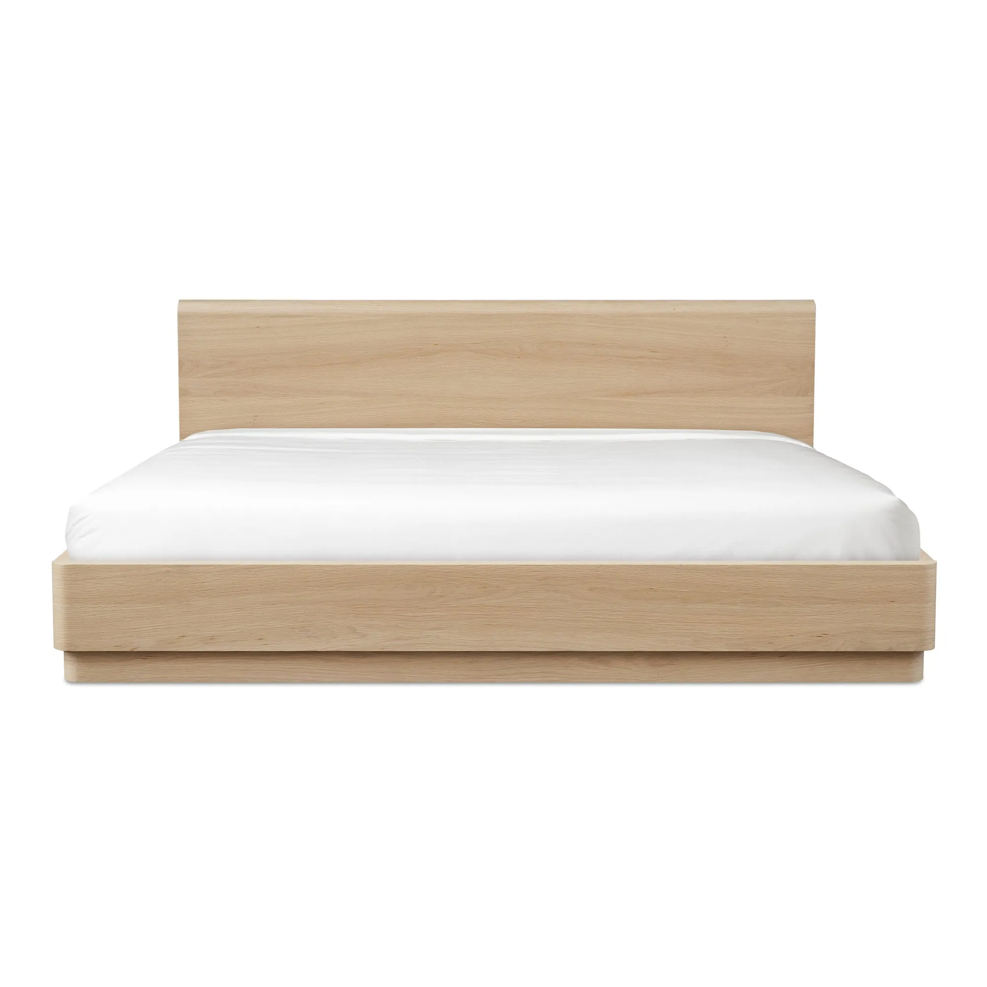 Moe's Home Collection Round Off Light Oak Brown King Bed