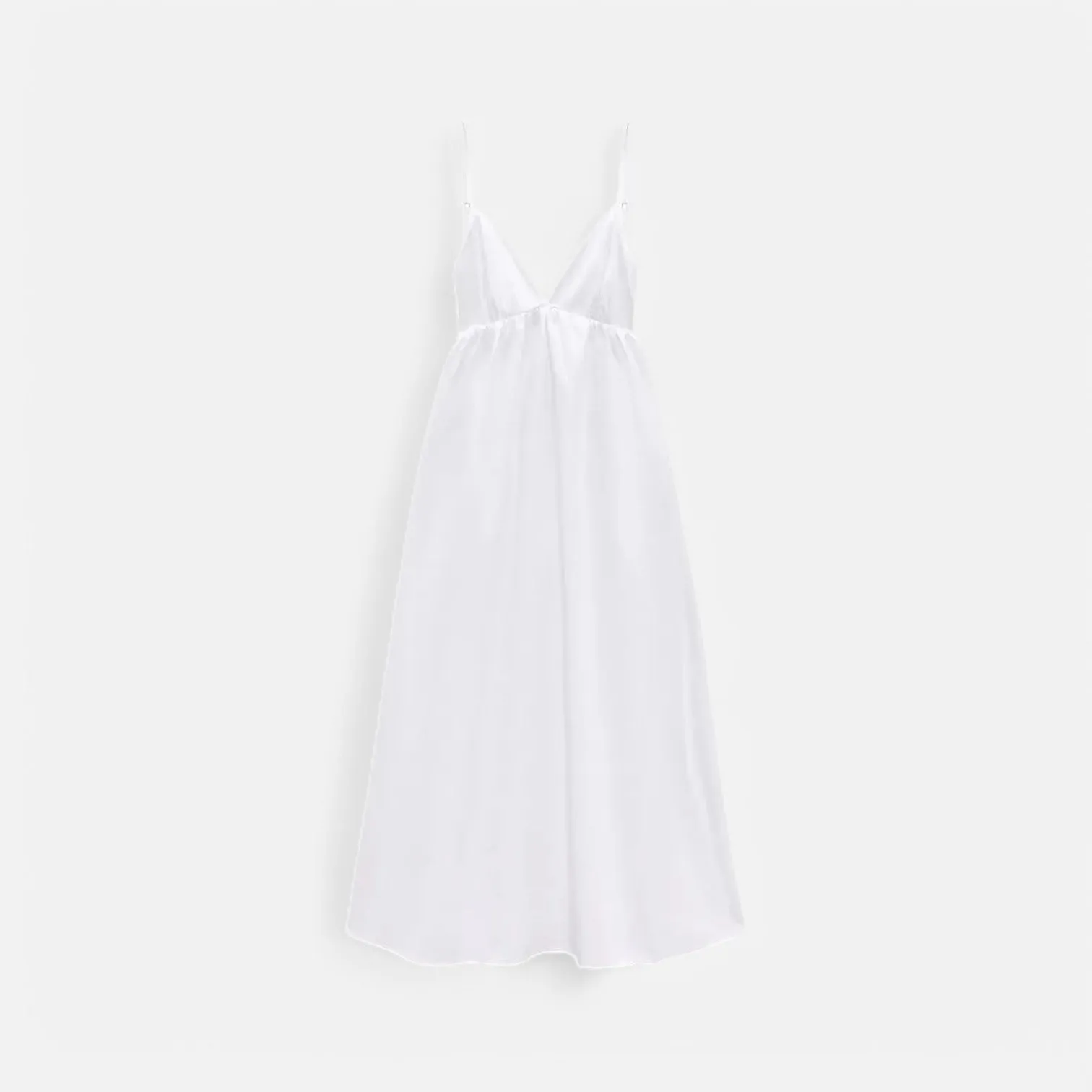 Monacogents | Women's White Backless Midi Dress