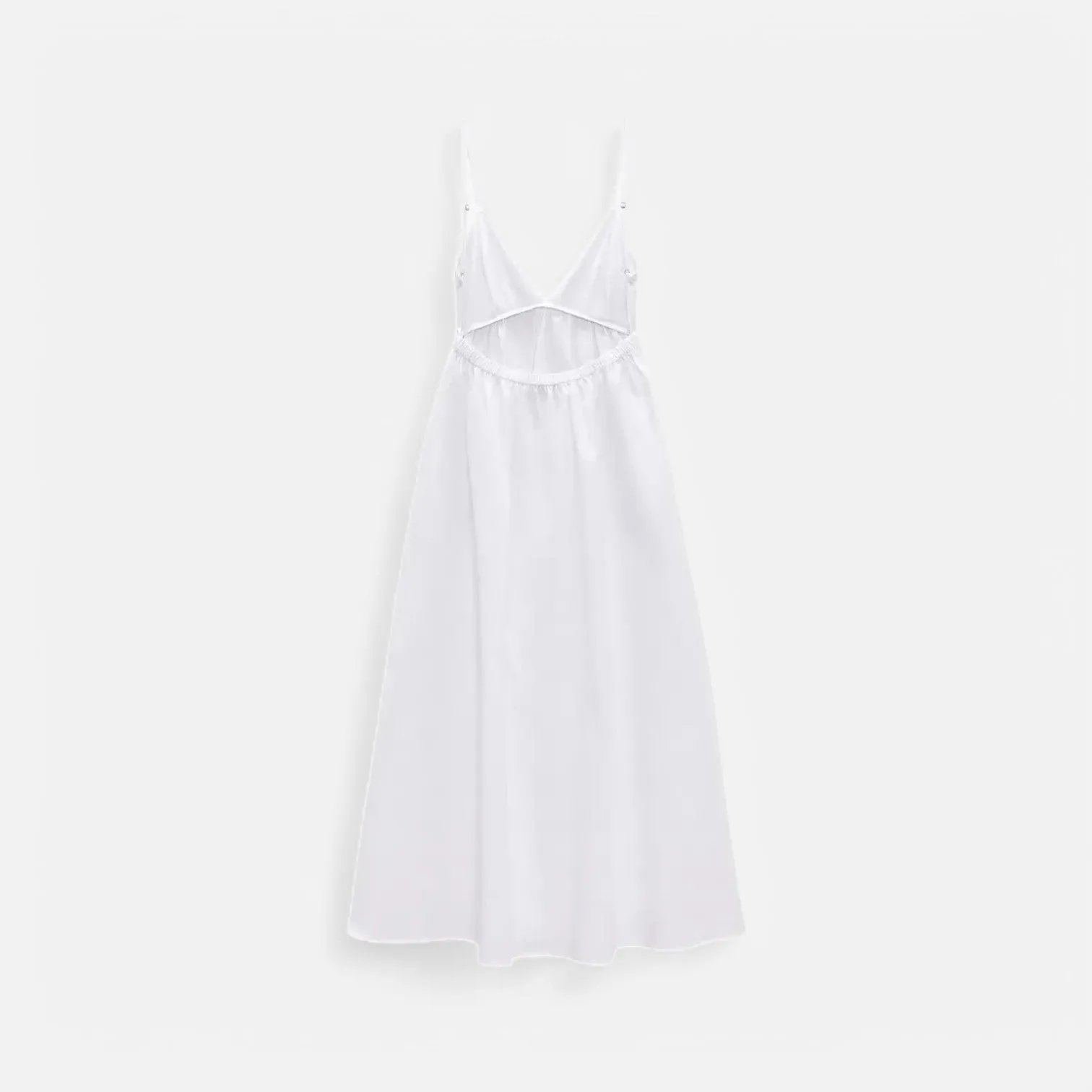 Monacogents | Women's White Backless Midi Dress